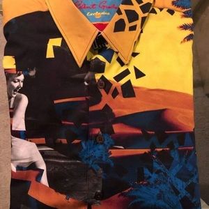 Robert Graham sun set beach party shirt